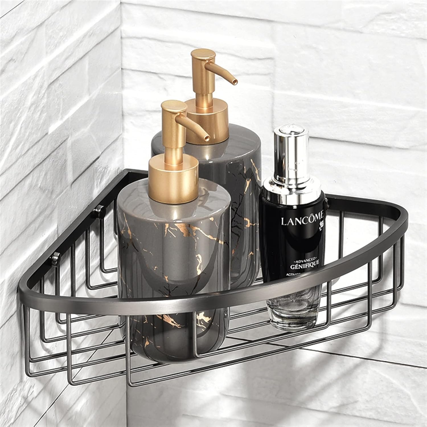 TENGJU Bathroom Storage Shelves Bathroom Shelf Organizer Shower Triangle Storage Rack Corner Shelves Wall Mounted Home Organizer Bath