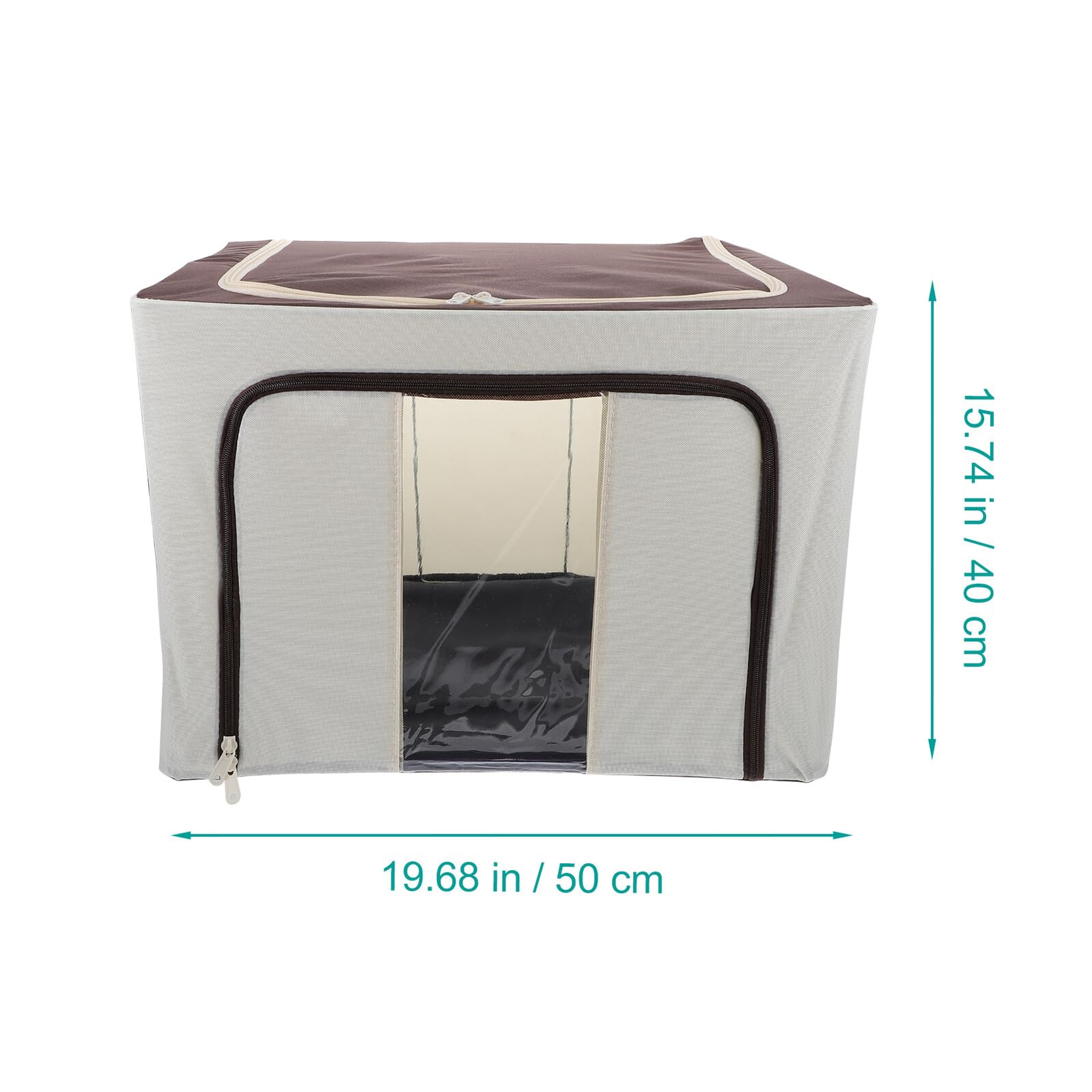 jojofuny Faltbare Sortierbox aus Vliesstoff 72l mit Stahlgestell