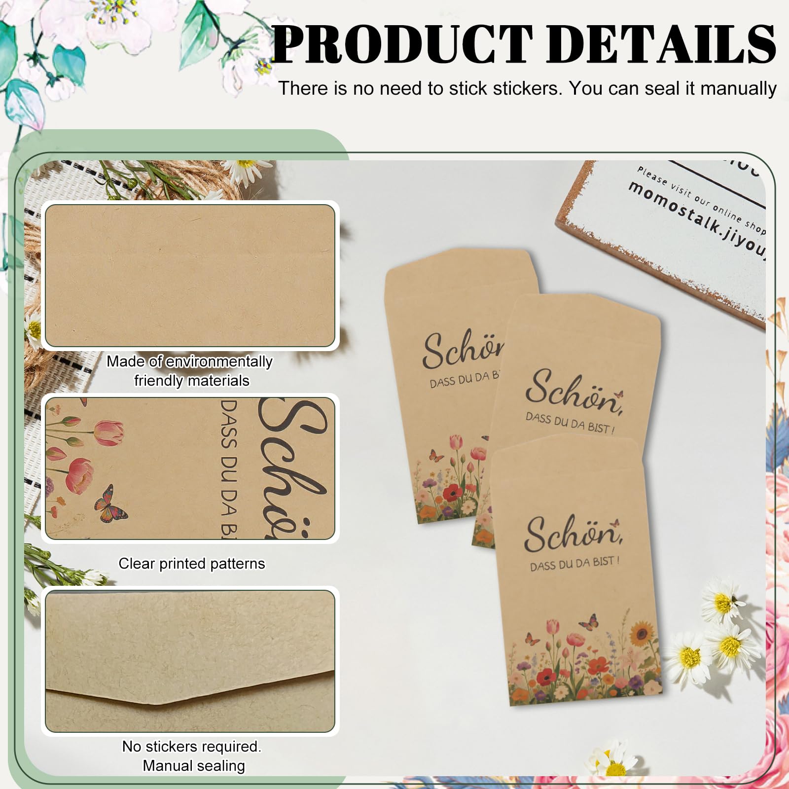 FloraVigo 50 Sacchetti Di Semi, Semi Di Fiori Come Regalo, Sacchetti