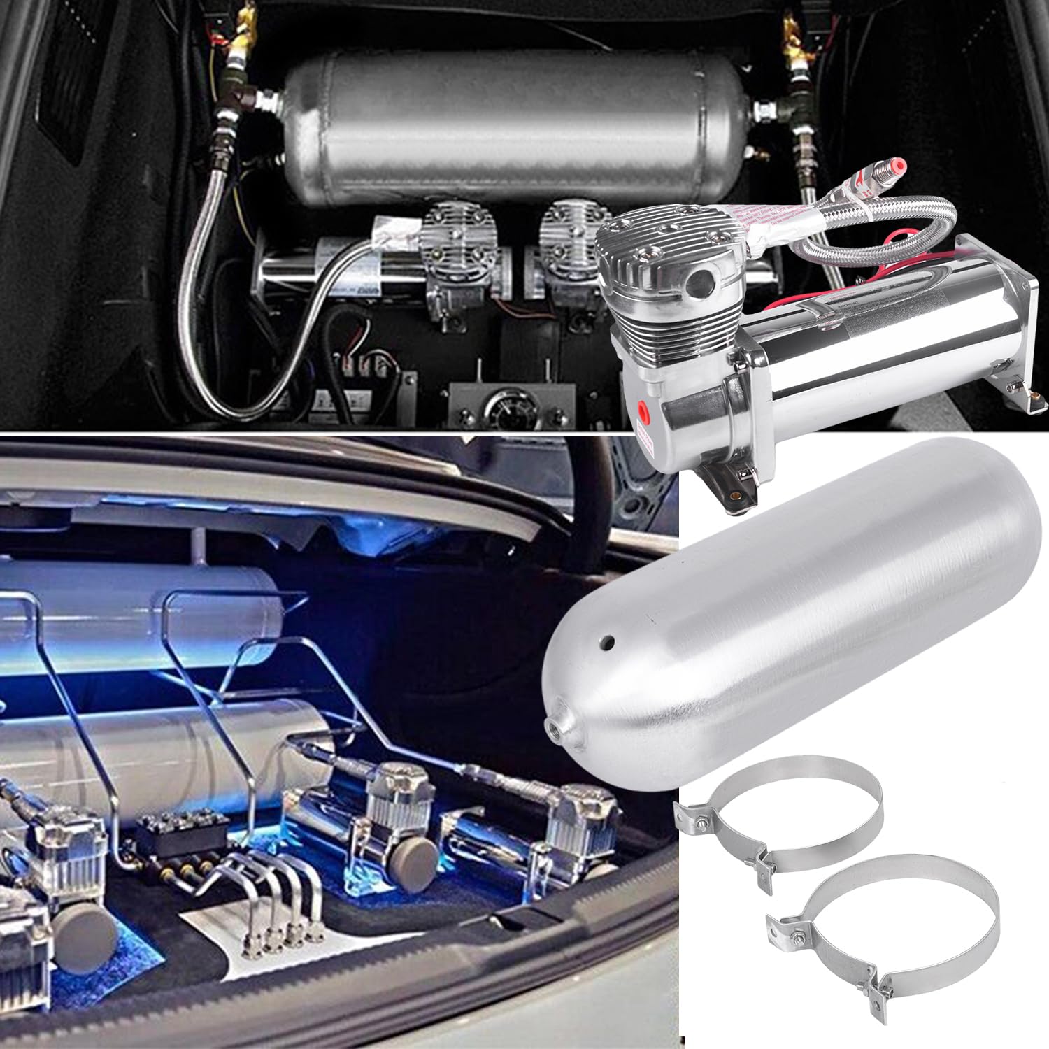 5 Gallon 5 Ports For Train Horns Compressor For Air Ride - Foto 10