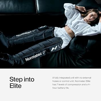 Hyperice Normatec Elite, Size Standard, Cordless Recovery System, 7 Levels of Dynamic Air Compression, Extended 4-Hour Battery Life, and 5 Overlapping Zones Help with Circulation and Muscle Soreness