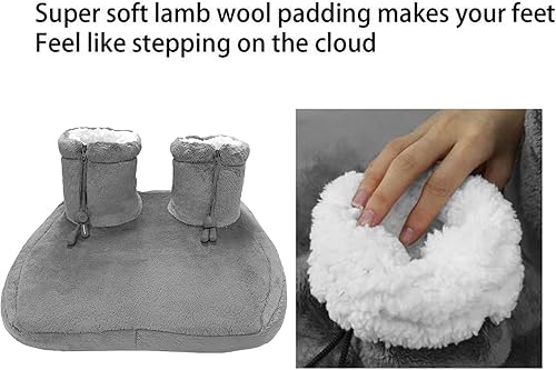 Miniatura 6 de Calentador eléctrico de pies para dolor de pies, máquina eléctrica de calor de pies con 3 ajustes de temperatura y lavable a máquina, tecnología de