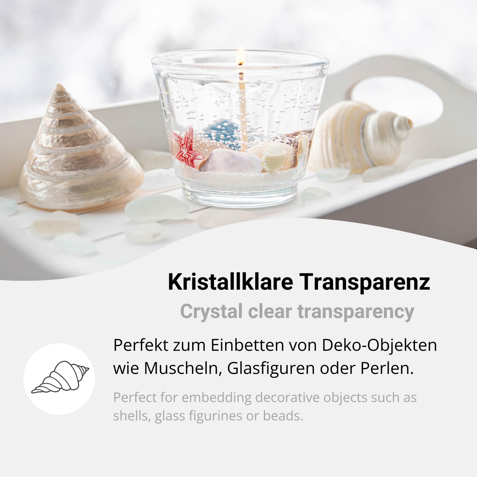Kerzen-Gel transparent 3kg Kerzengel Gelwachs zum Kerzen gießen