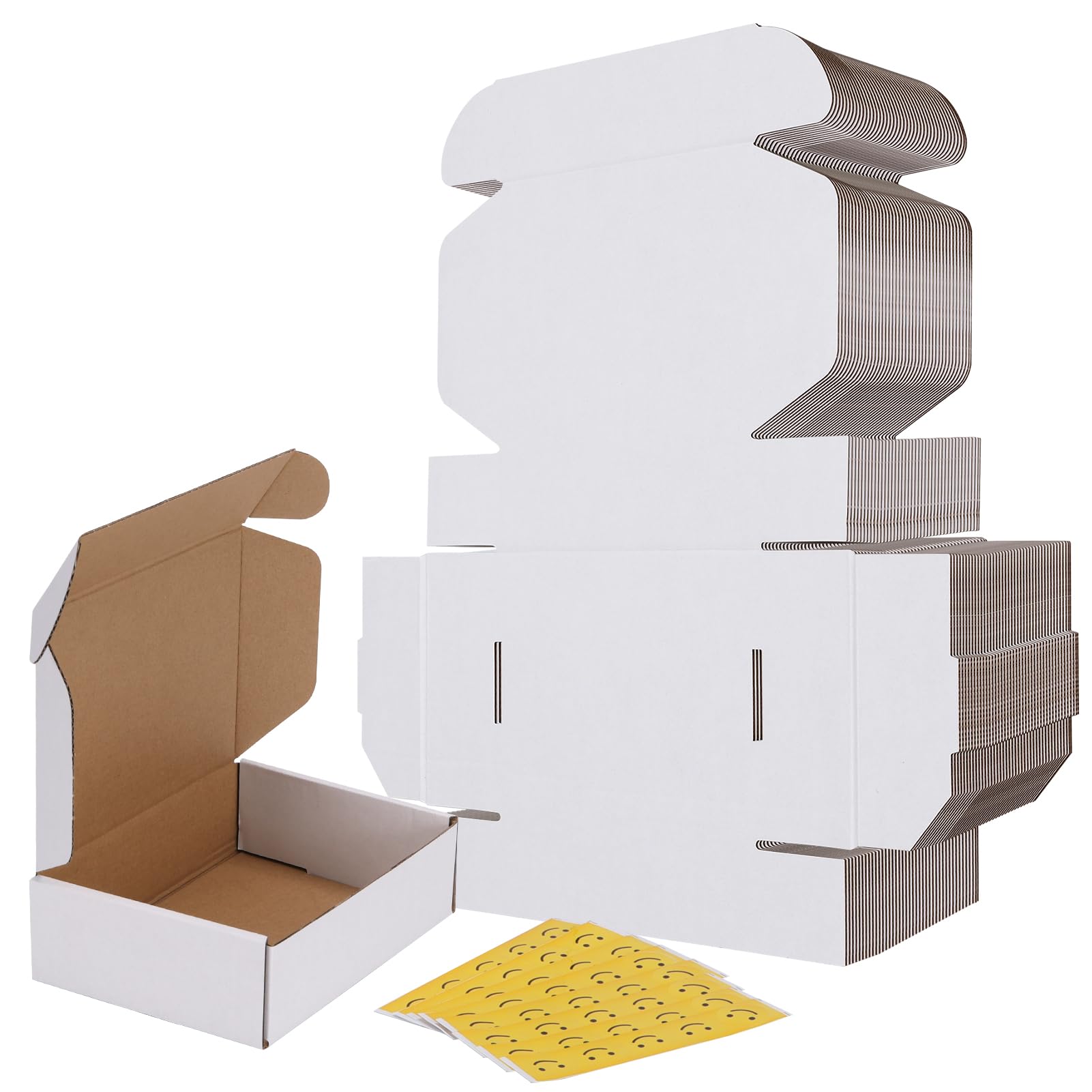 Boîtes d'expédition en carton ondulé blanc RLAVBL antichoc pour petits objets