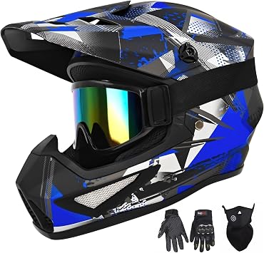 Youth Adult Dirt Bike Helmet DOT Approved Motocross Helmet for ATV BMX