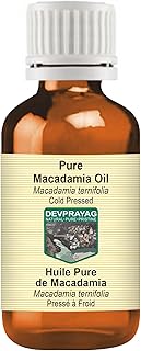 Devprayag Pure Macadamia Oil (Macadamia ternifolia) Cold Pressed 15ml (0.50 oz)