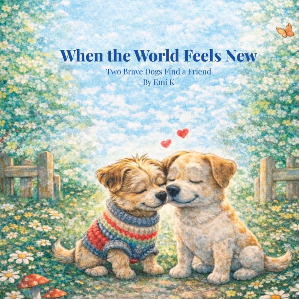 When the World Feels New: Two Brave Dogs Find a Friend