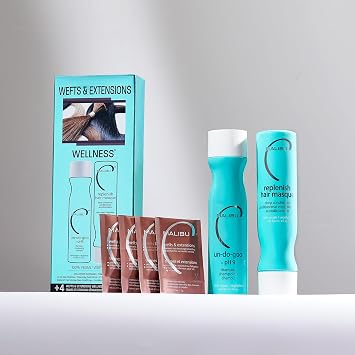 Malibu C Wefts and Extensions Wellness Hair Collection - Hair Care for Extensions and Wefts Maintenance - Helps Reduces Breakage & Shedding - Maintains Natural-Looking Connections