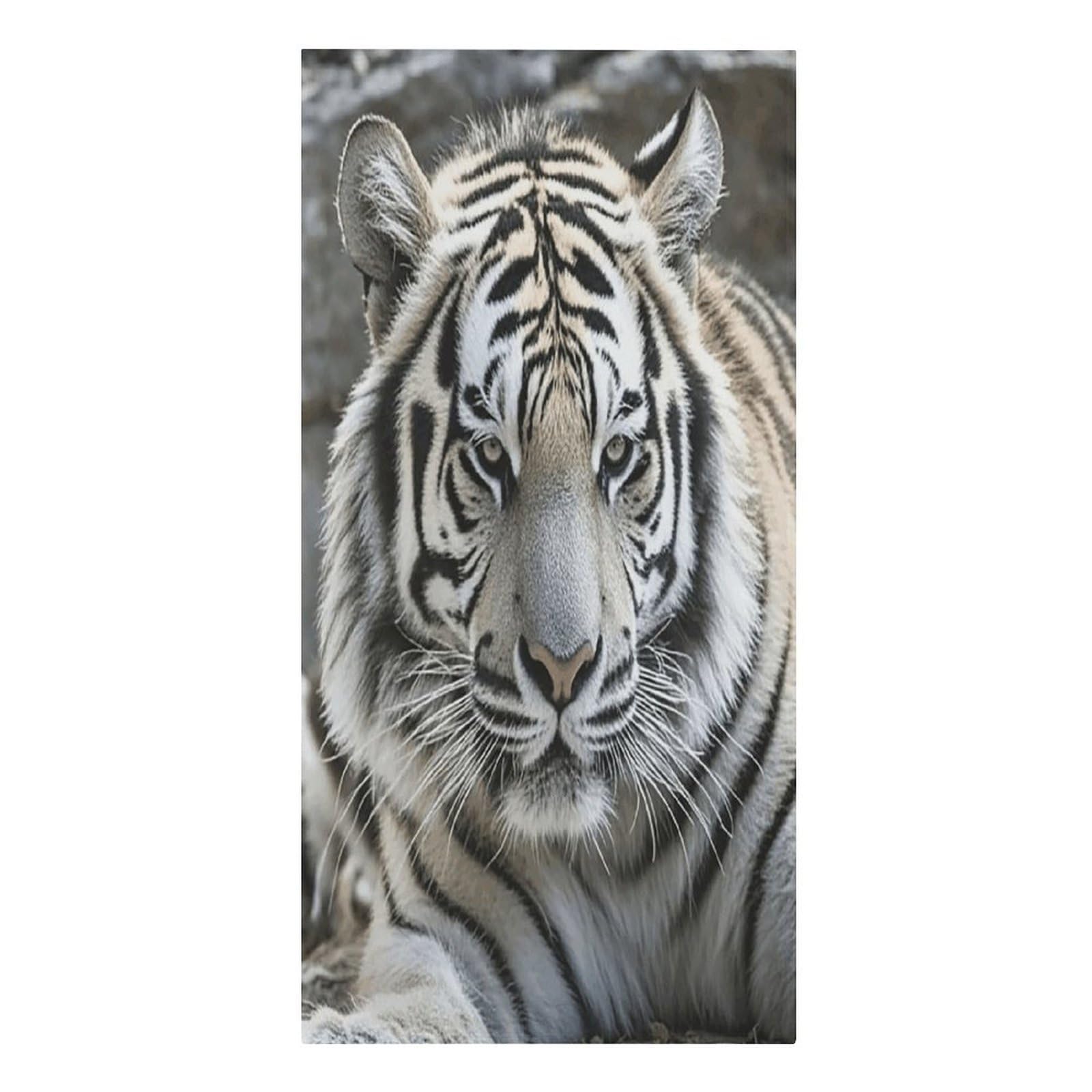 VstaDank Black and White Tiger Beach Towel Microfiber Oversized Beach Blanket Super Absorbent Soft Pool Bath Towel Sand Free Quick Dry Travel Towels Gifts for Yoga Sports Adults 30" X 61"