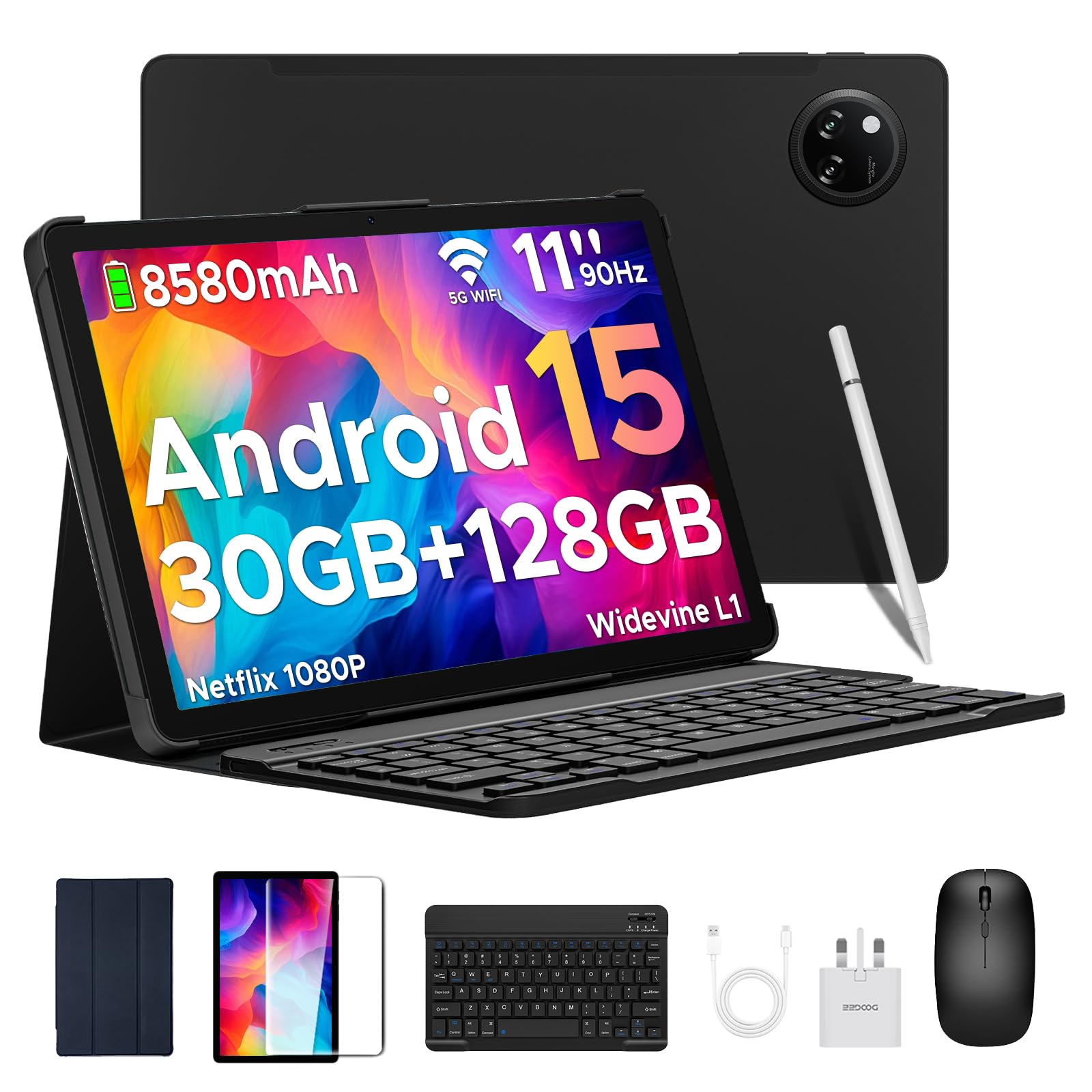 DOOGEE A9 pro+ アンドロイド15 タブレット 11インチ 30GB DOOGEE Tab A9 Pro+ Android 15 Tablet, 11 Inch HD Display Tablets