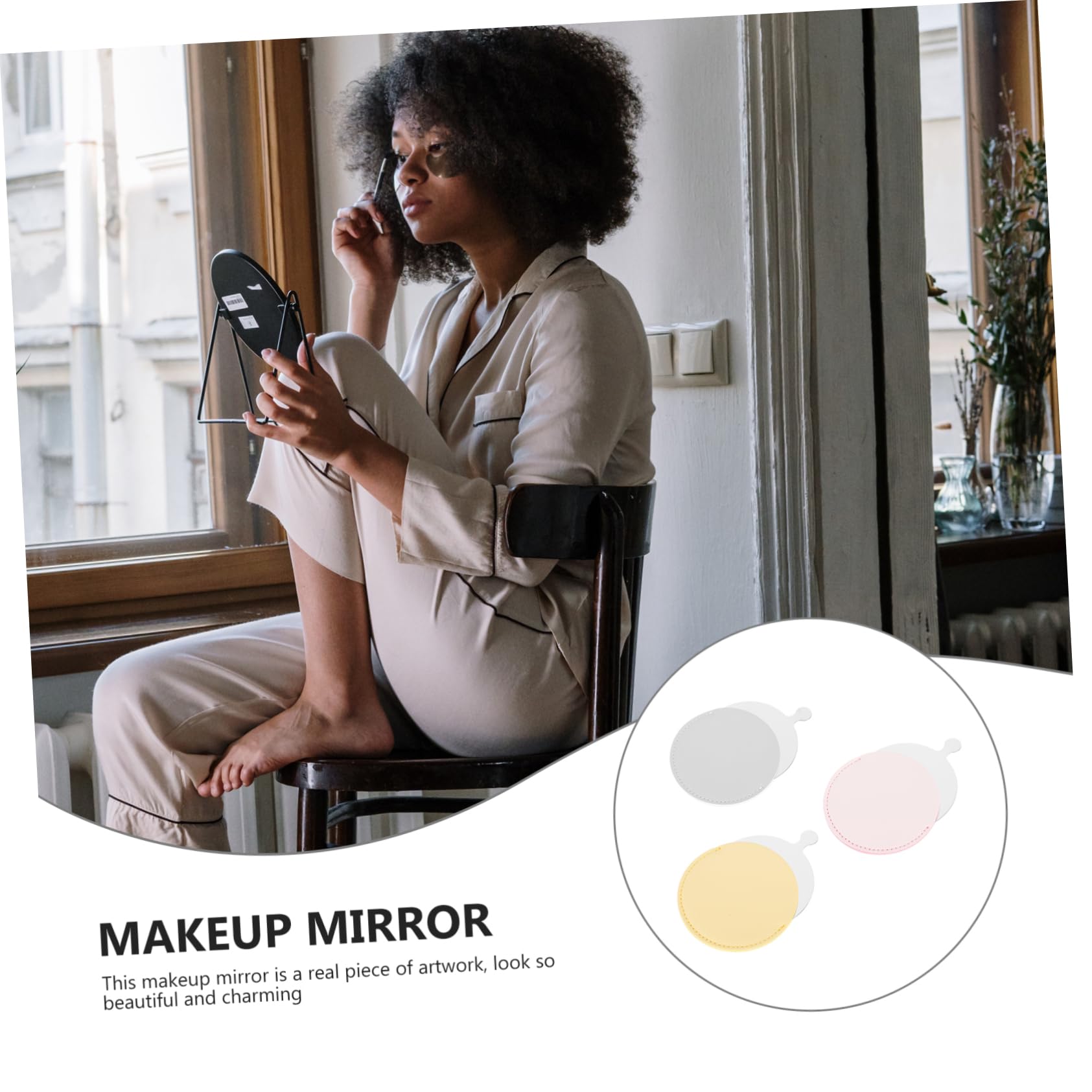 Didiseaon 9pezzi Specchietto Da Trucco Portatile Inossidabile Di Design e Leggero Per Viaggi Attività All Aperto e Uso Quotidiano Colori