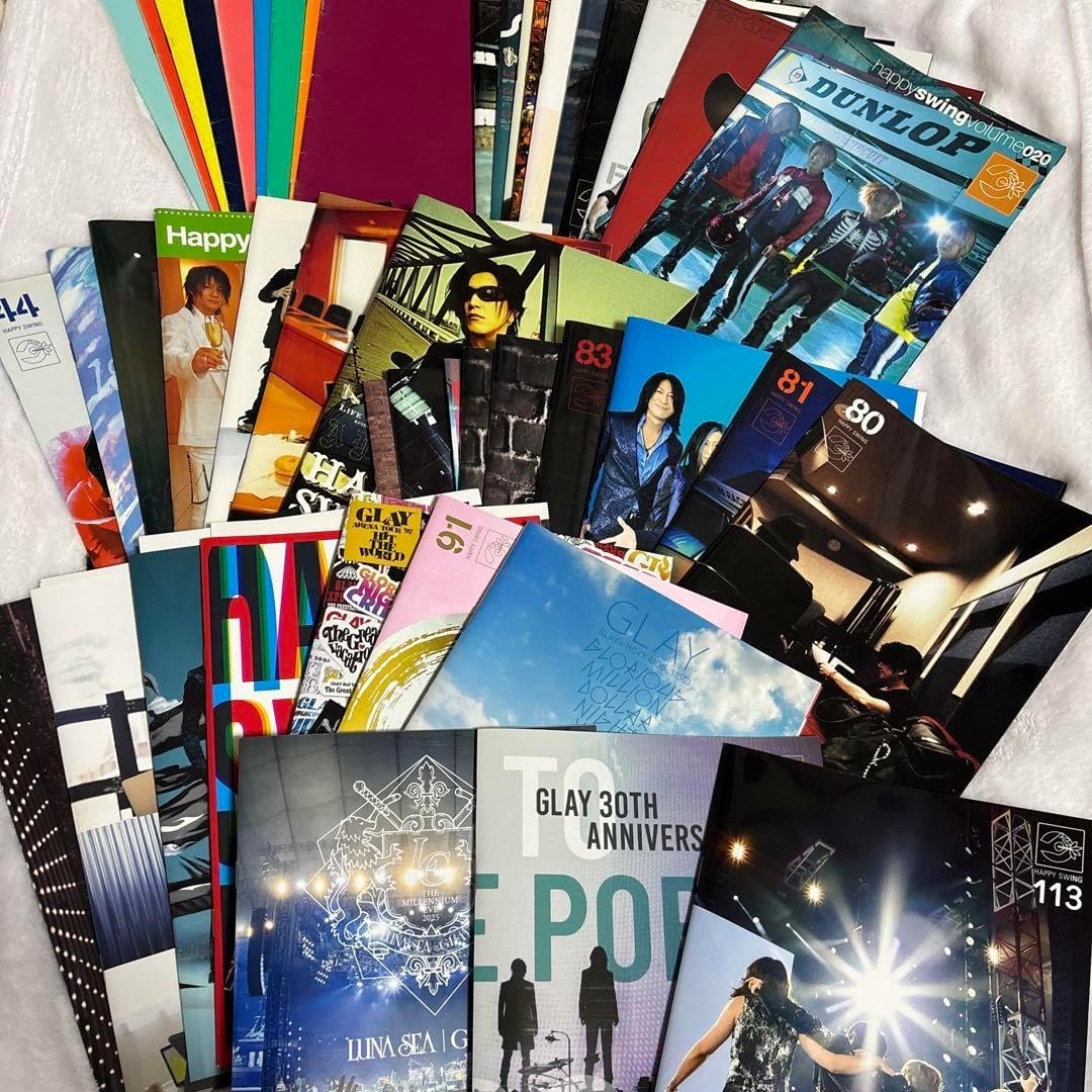 GLAY FC 会報セット GLAY ファンクラブ会報 HAPPY SWING 創刊1号から47号