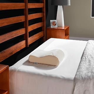 Tempur-Pedic TEMPUR-Neck Travel Pillow - Ergonomic Memory Foam Support for Side & Back Sleepers, White