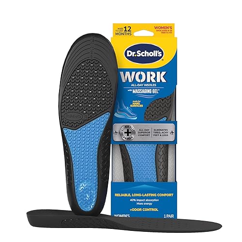 Work All-Day Superior Comfort Insoles (with) Massaging Gel, Women, 1