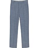 Tommy Hilfiger Boys' Flat-Front Dress Pant, Straight Leg Fit, Zip Fly & Belt Loops, Side & Back Pockets