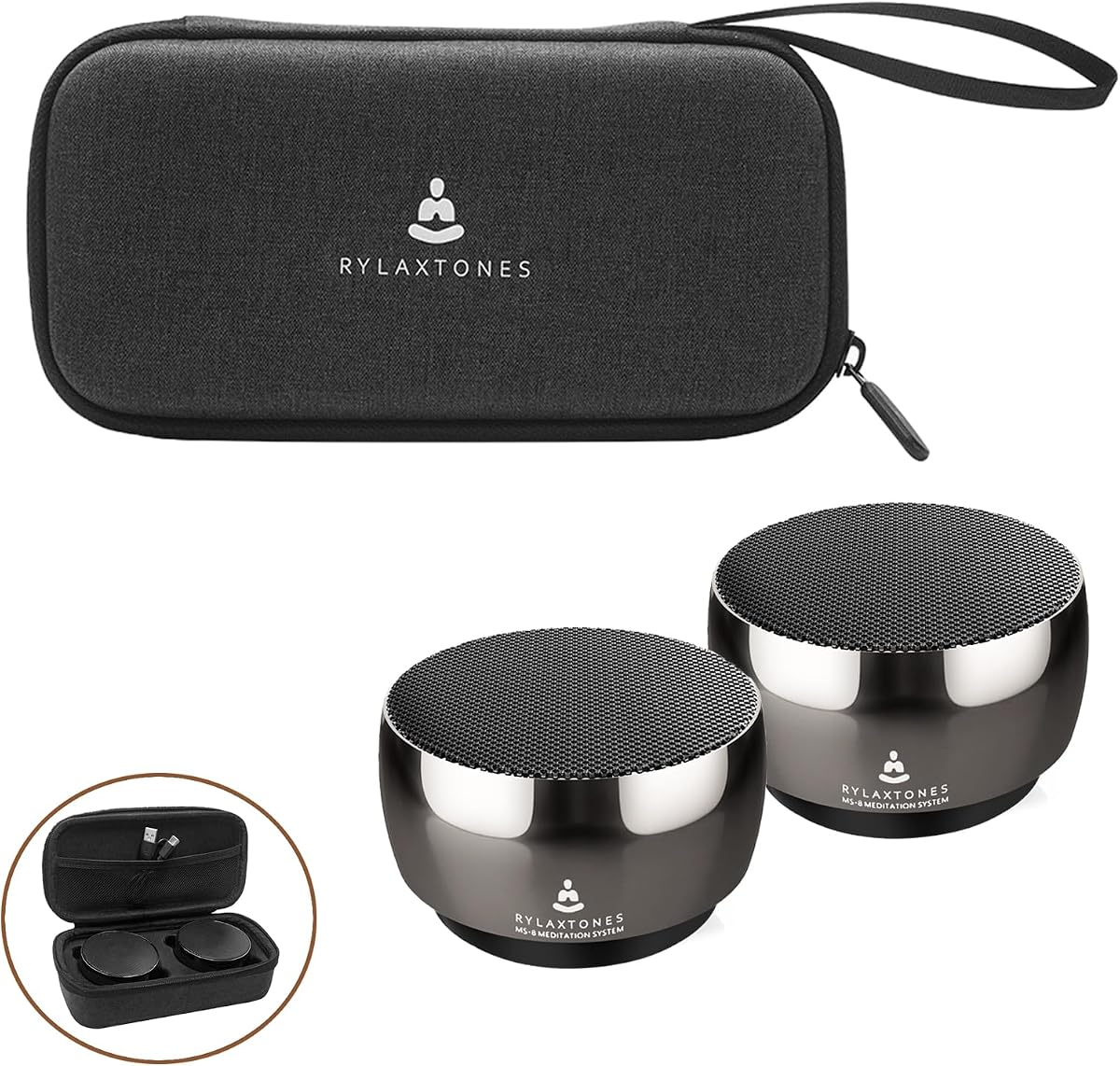 Electronic Tibetan Singing Bowl Portable 8 Healing Frequencies