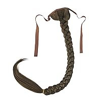 Vista 17 de Lydell Extensión de cola de pez de 24 pulgadas de largo, extensión de cola de caballo sintética #2, marrón oscuro