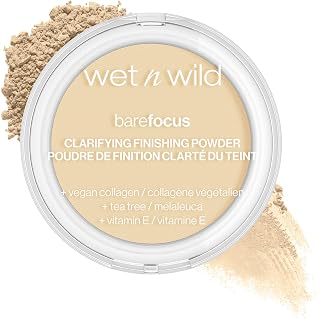 Wet n Wild Bare Focus Clarifying Finishing Powder | Matte | Pressed Setting Powder Fair-Light