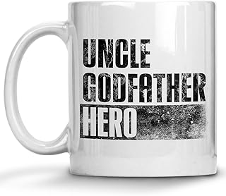 Uncle Gifts Mug, Uncle Godfather Hero, Fathers Day, Gifts For Uncle From Niece Nephew, New Uncle, Uncle To Be, Proud Uncle Gifts Mug