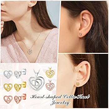 YL Orecchini Celtici In Argento Sterling 925, Con Zirconi, A Goccia, Albero Della Vita E Nodo Celtico, Per Donna