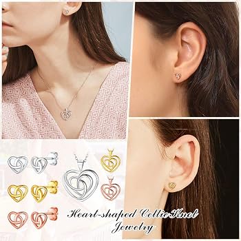 YL Orecchini Celtici In Argento Sterling 925, Con Zirconi, A Goccia, Albero Della Vita E Nodo Celtico, Per Donna