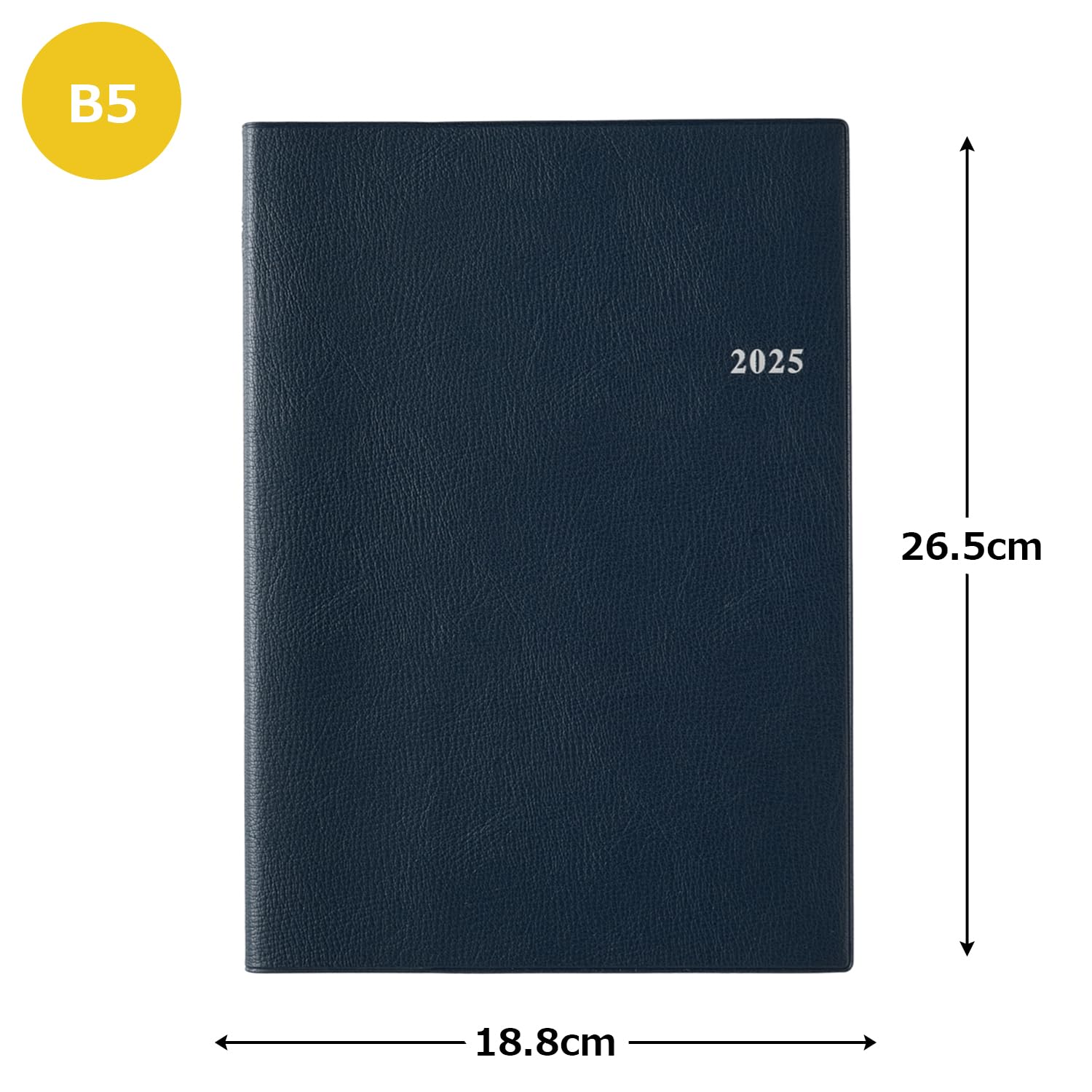 Amazon.co.jp: 能率 NOLTY 手帳 2025年 B5 バーチカル ベルノ 紺 6132