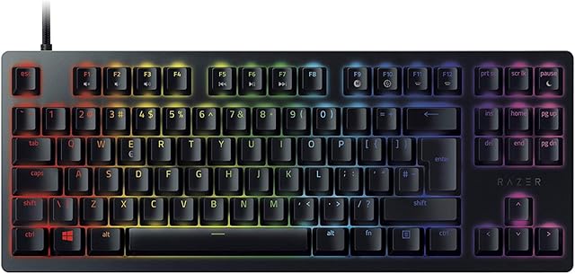 Razer Huntsman Tournament Edition - Premium Keyboard with Razer Opto-Mechanical Keys, Optical Drive, Key Stabilizer Bar, Unmatched Durability, Razer Synapse 3 - Intl. US Layout (ISO) - Black
