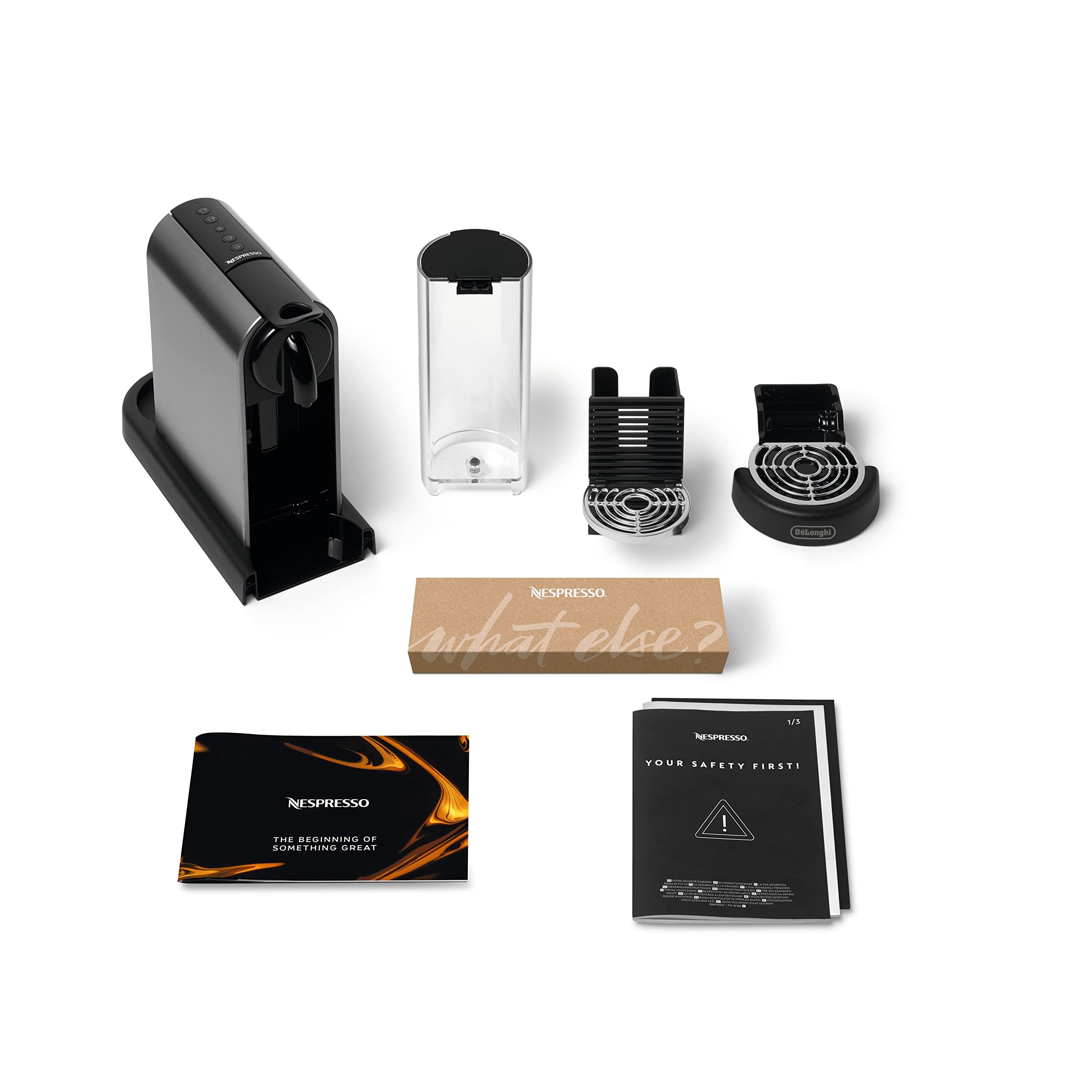Nespresso De'Longhi CitiZ Platinum EN220.T, Cafetera de Cápsulas, Cafetera de Cápsulas Monodosis, 4 Tamaños de Taza, 19 Bares de Presión, 1260W, Titan
