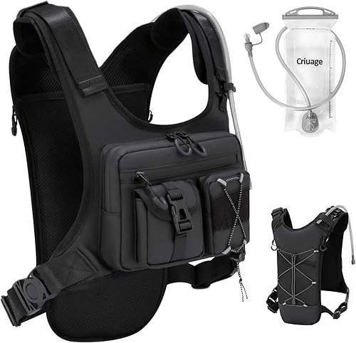 Miniatura 1 de Mochila con chaleco de hidratación original de Estados Unidos, mochila ligera con bolsa de agua de 2.0 L, mochila para senderismo, correr, ciclismo,