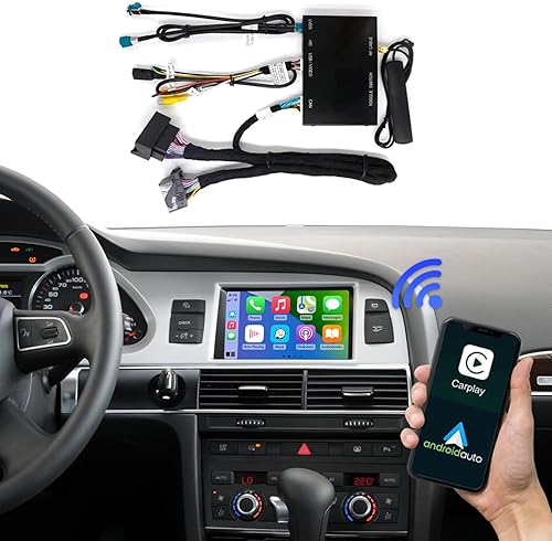 Road Top Carplay inalámbrico Android Auto para Audi A6 S6 (año 2010-2011), para Audi Q7 (año 2010-2015) con actualización del sistema MMI 3G de