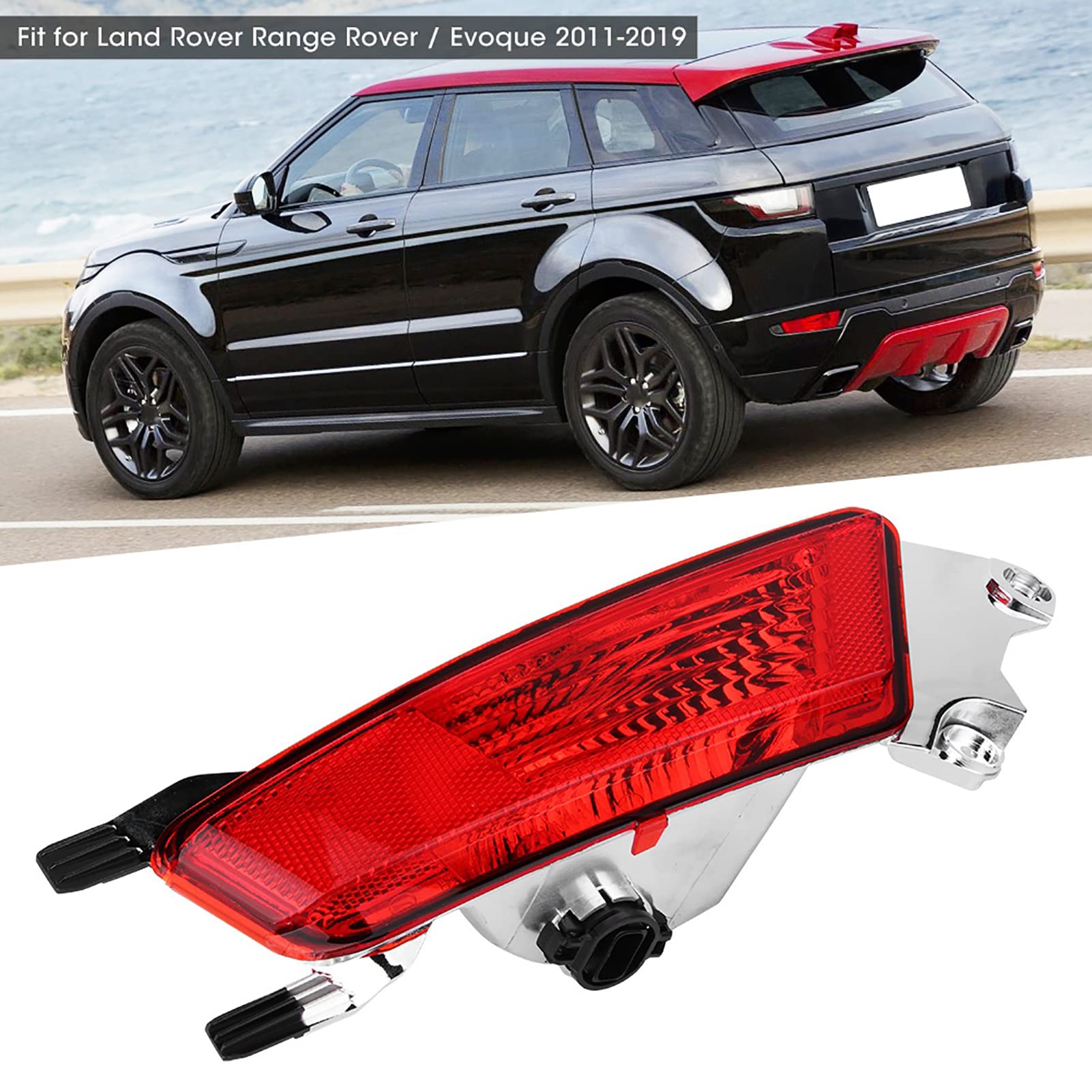 Luz Antiniebla Parachoques Luz Trasera Izquierda Con Base LR025149 Reemplazo De Lámpara Antiniebla Apto Para Range Rover/Evoque 11-19