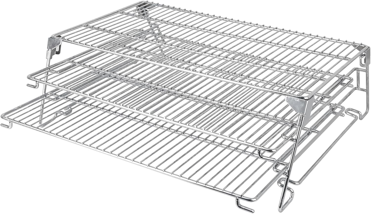 Jerky Racks for Traeger Pro 575 22 34 Pit Boss More Barrel Pellet Grill Smoker Parts 3 Tiered Folding Barbecue Grilling Rack Stainless Steel Cooling Seasoning Smoking Warming BBQ Accessories
