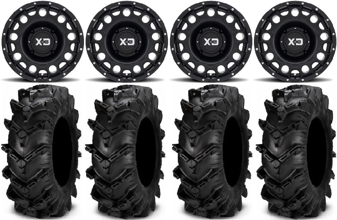 Bundle 9 Items KMC XS129 Holeshot 15" Wheels 32" Cryptid