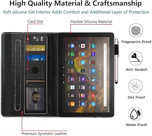 Miniatura 6 de Funda para Kindle Fire Max 11 de Tienda (13 generación, versión 2023) 11, funda plegable delgada y de pie con apagado y encendido automático para