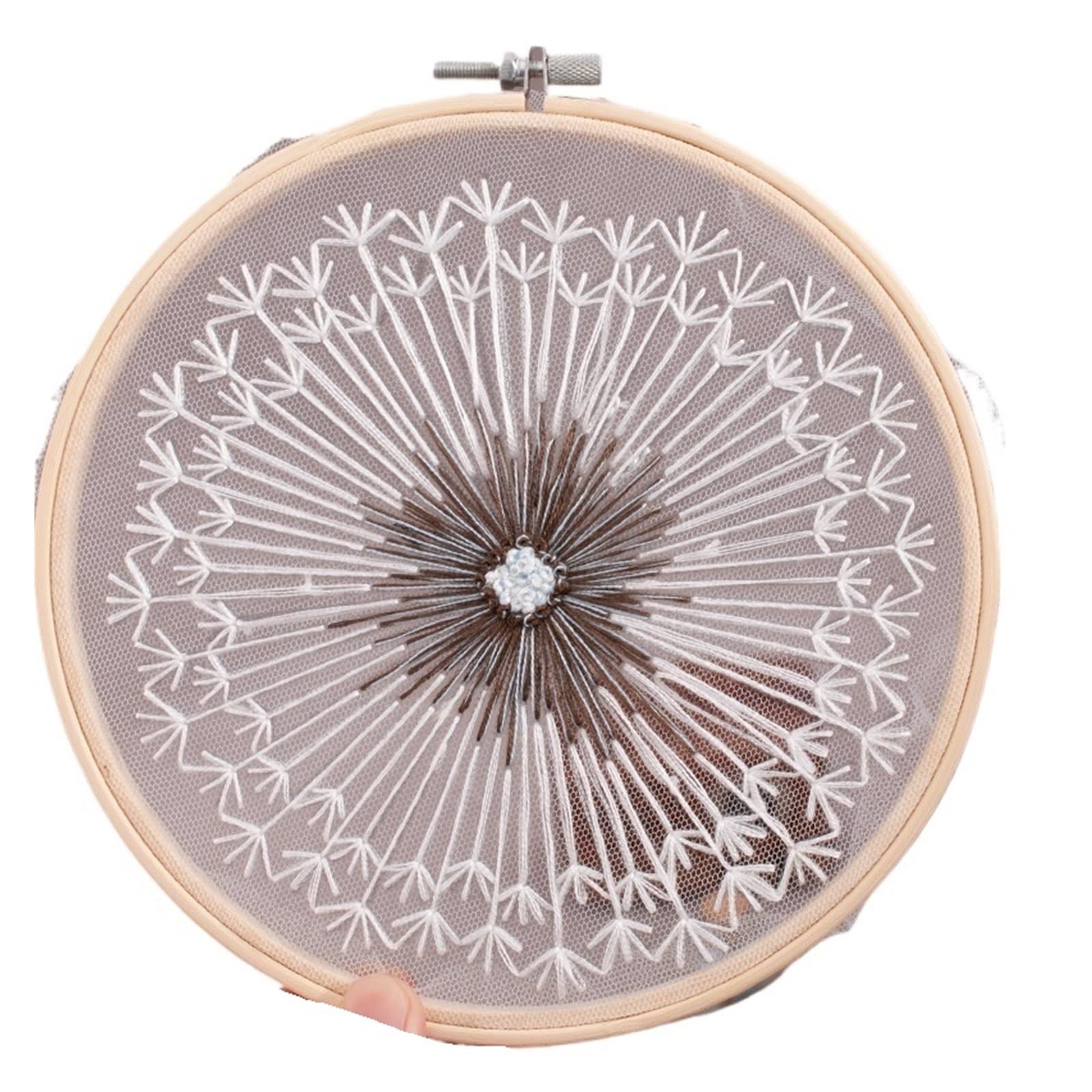 LKLNKVL embroidery, Embroidery Kit， DIY Flowers Plants Pattern Needlework Tools(Color 01)