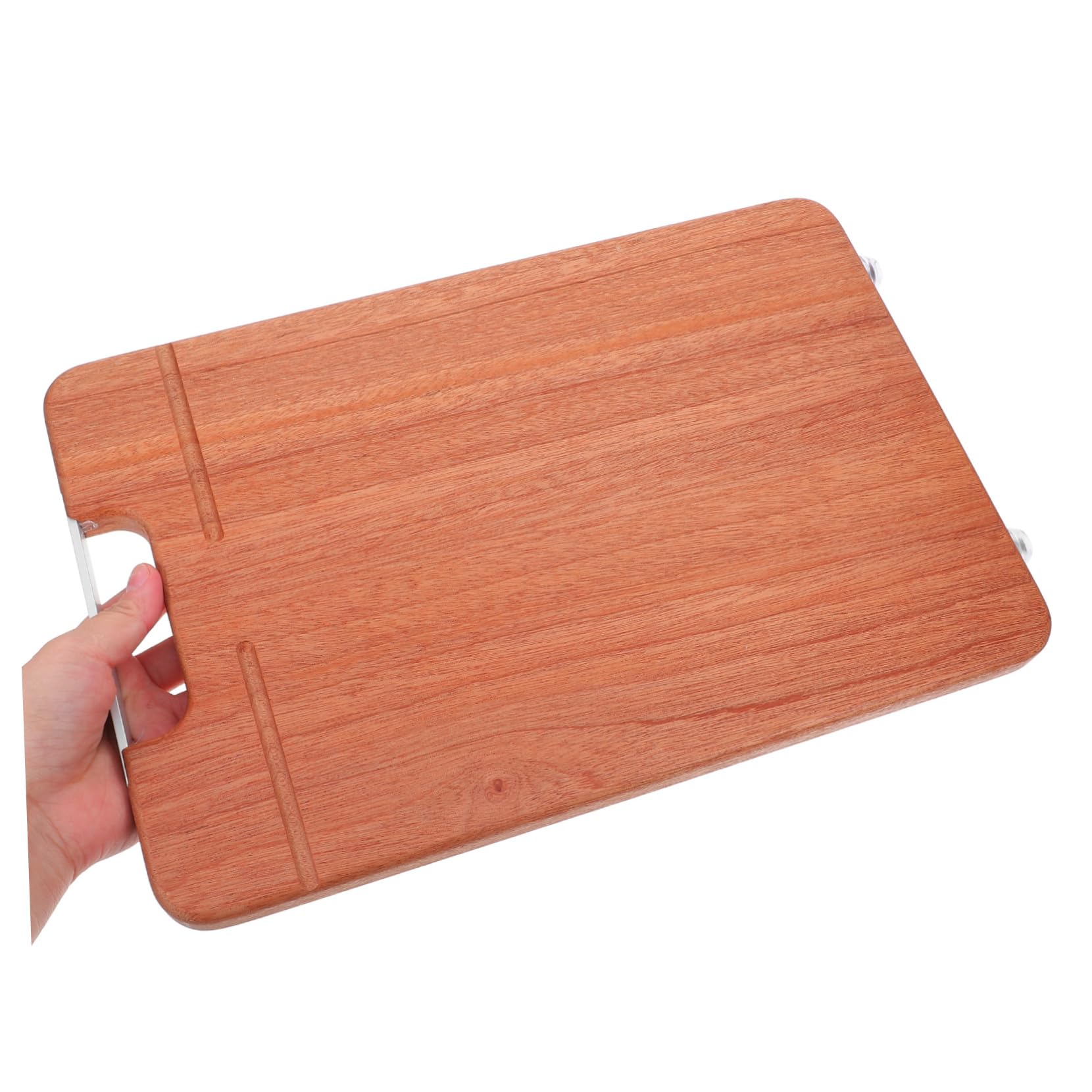 ULTECHNOVO Tagliere Per Verdure in Legno Acacia Con Manico Tagliere Per Alimenti Da Cucina Vassoio Antiscivolo