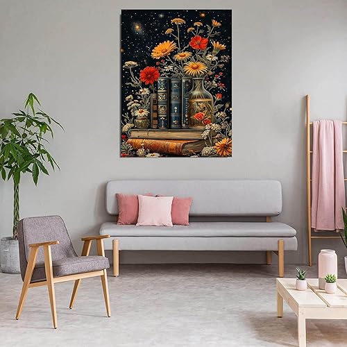 Miniatura 32 de Meothan Kits de pintura de diamantes 5D para adultos, kits de pintura de diamantes de castillo para principiantes, arte de gema de taladro completo