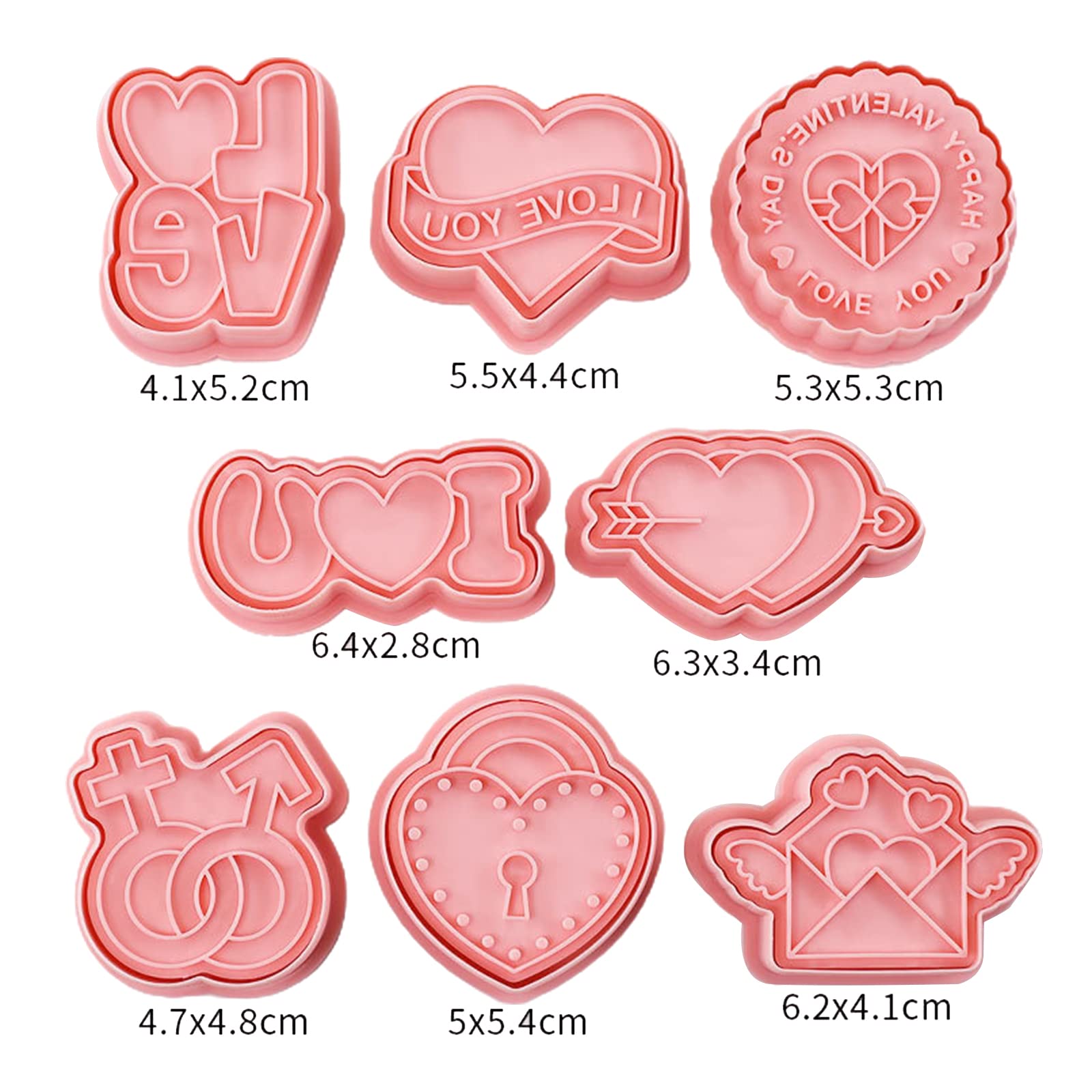 Set Di 5 Stampini Per Biscotti A Forma Di Cuore In Acciaio Inox - Tagliabiscotti Per Fai Da Te, Torte E San Valentino - 3