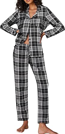 Amazon Pjs Ekouaer Women's Piece Lounge Set Long Sleeve Knit