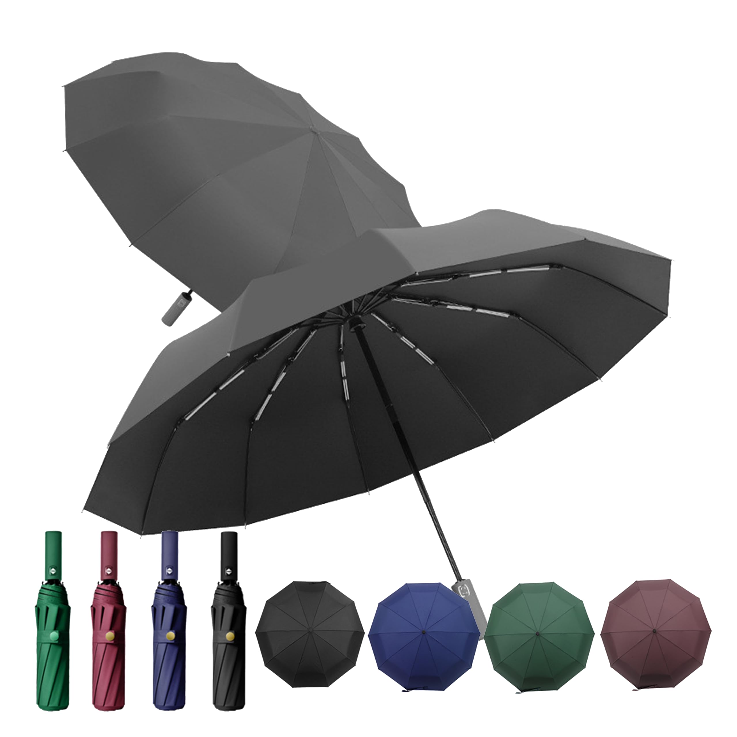 Portable Travel Umbrella for Rain and Sun Protection - Compact, Premium Quality, Windproof Mini Folding Umbrella