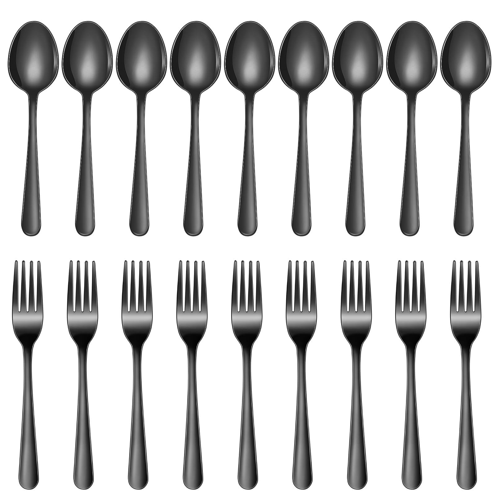 24-Piece Forks and Spoons Silverware Set,Spoons and Forks Food Grade Stainless Steel Flatware Cutlery Set for Home,Kitchen and Restaurant,Mirror Polished & Dishwasher Safe — Amazon image 13