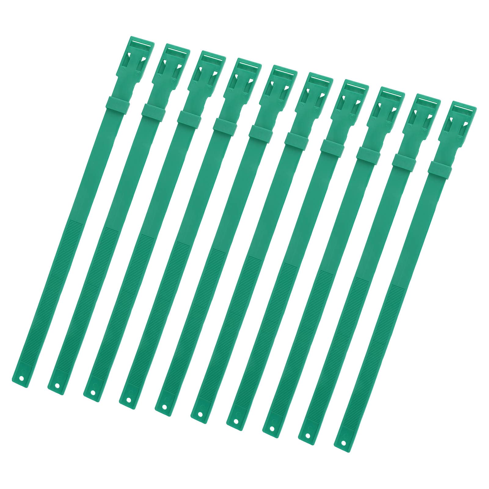 Collar de Cabra Collar de Ganado de PU Ajustable para Monitoreo de Salud para Vaca Oveja Caballo, 10 Collares de Identificación de Color de 23 Pulgadas para Gestión Agrícola (Verde)