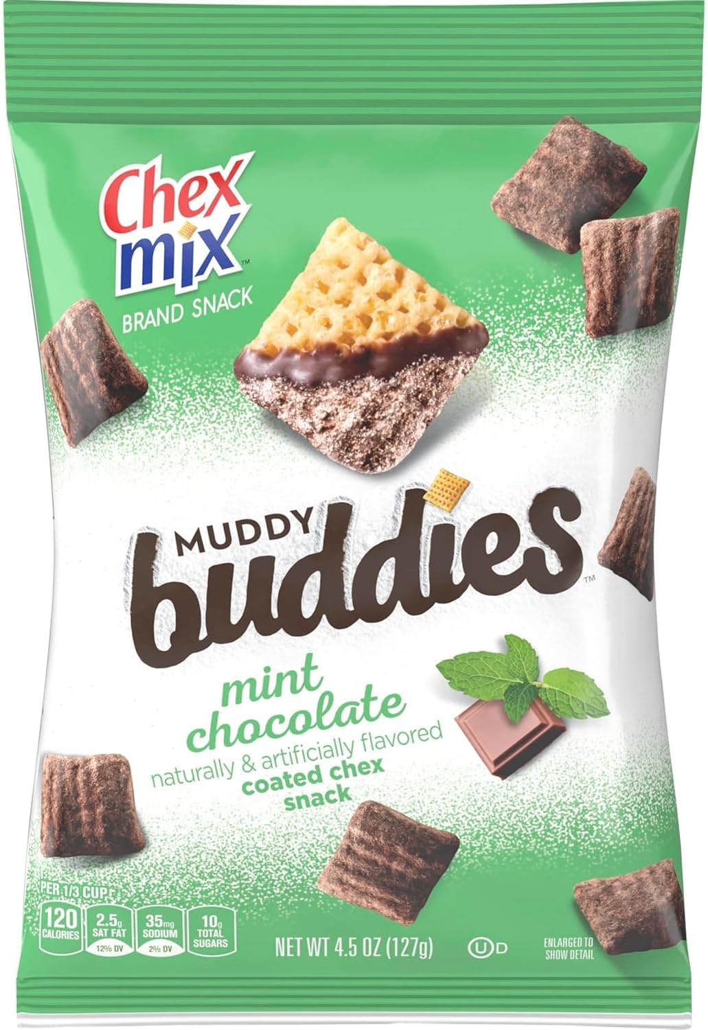 Mix Muddy Buddies, Mint Chocolate, 4.5 Oz (Pack of 7)