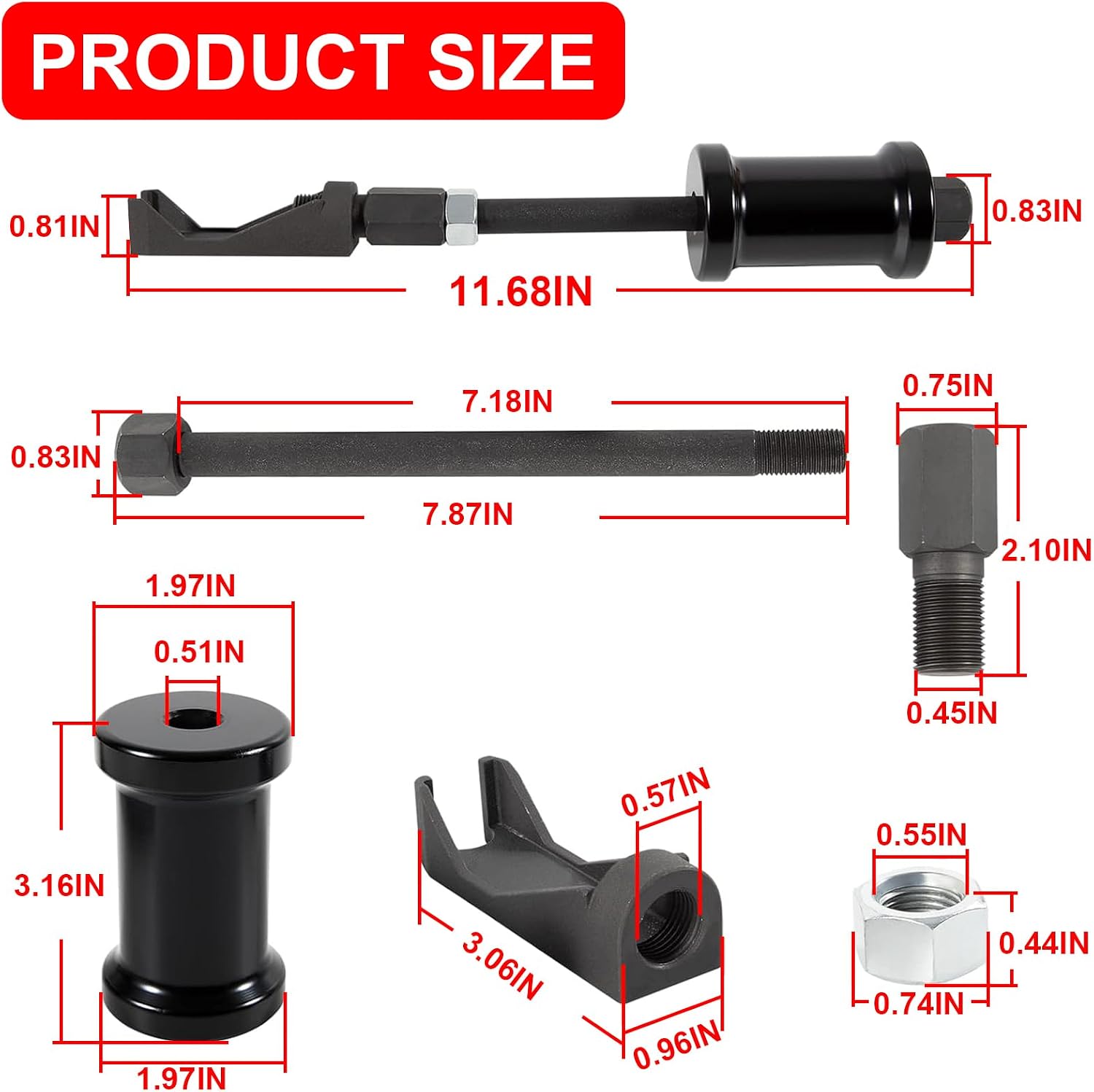7121 Pencil-Type Fuel Injector Nozzle Puller Remover Tool for Case, for Caterpillar, for GM, for Waukesha and for White Diesel Engines