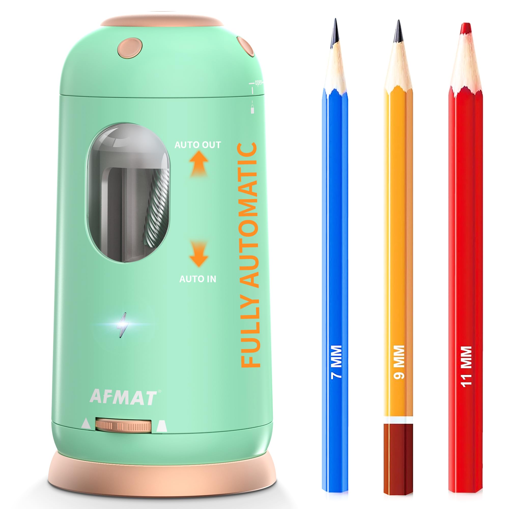 Amazon.com: AFMAT Electric Pencil Sharpener, Auto in & Out, Fully