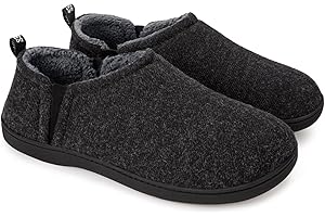 Men's Warm Wool-Feel Slippers for Cozy Comfort