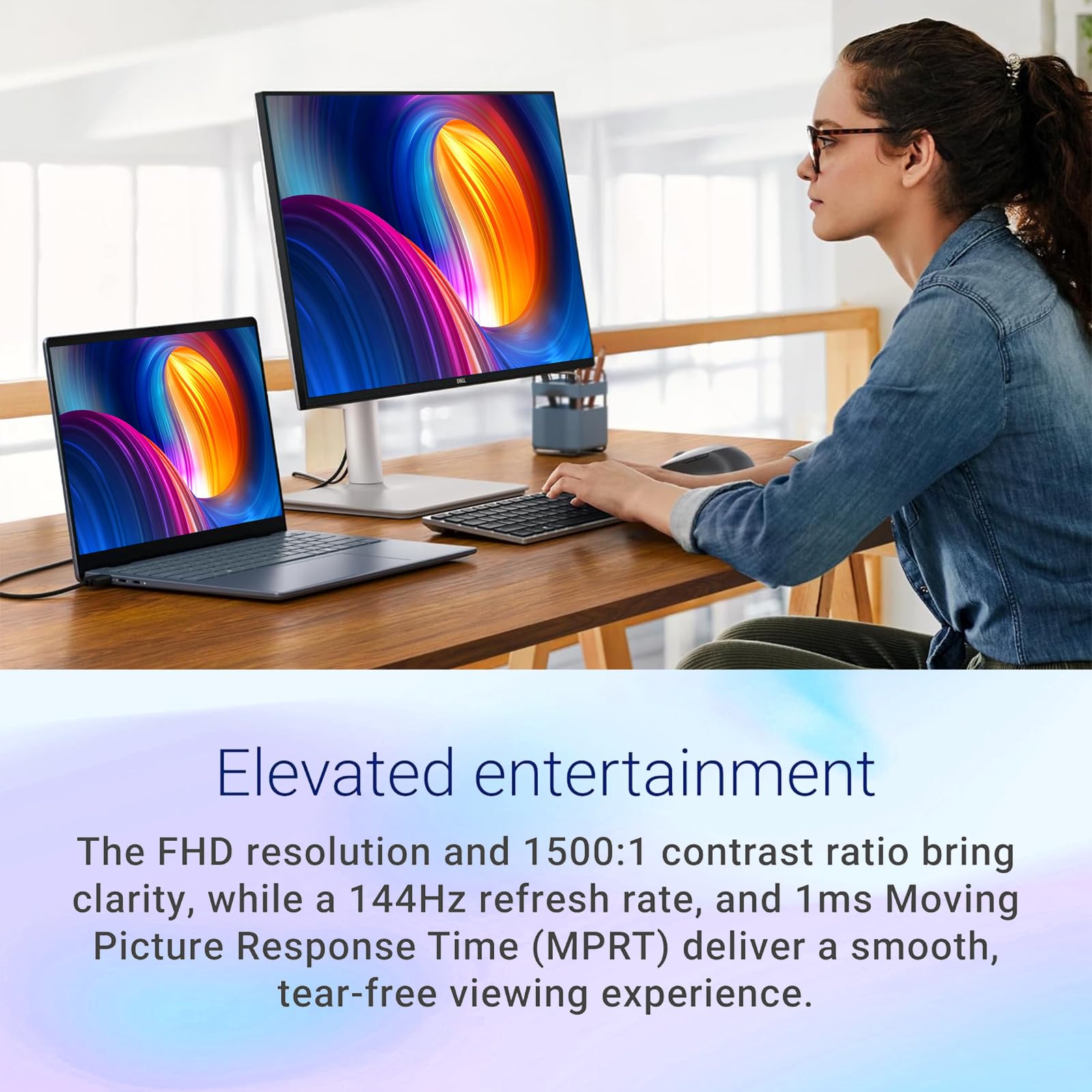 Amazon.com: Dell 24 inch FHD Monitor, 144Hz, 1ms, IPS Panel, LED