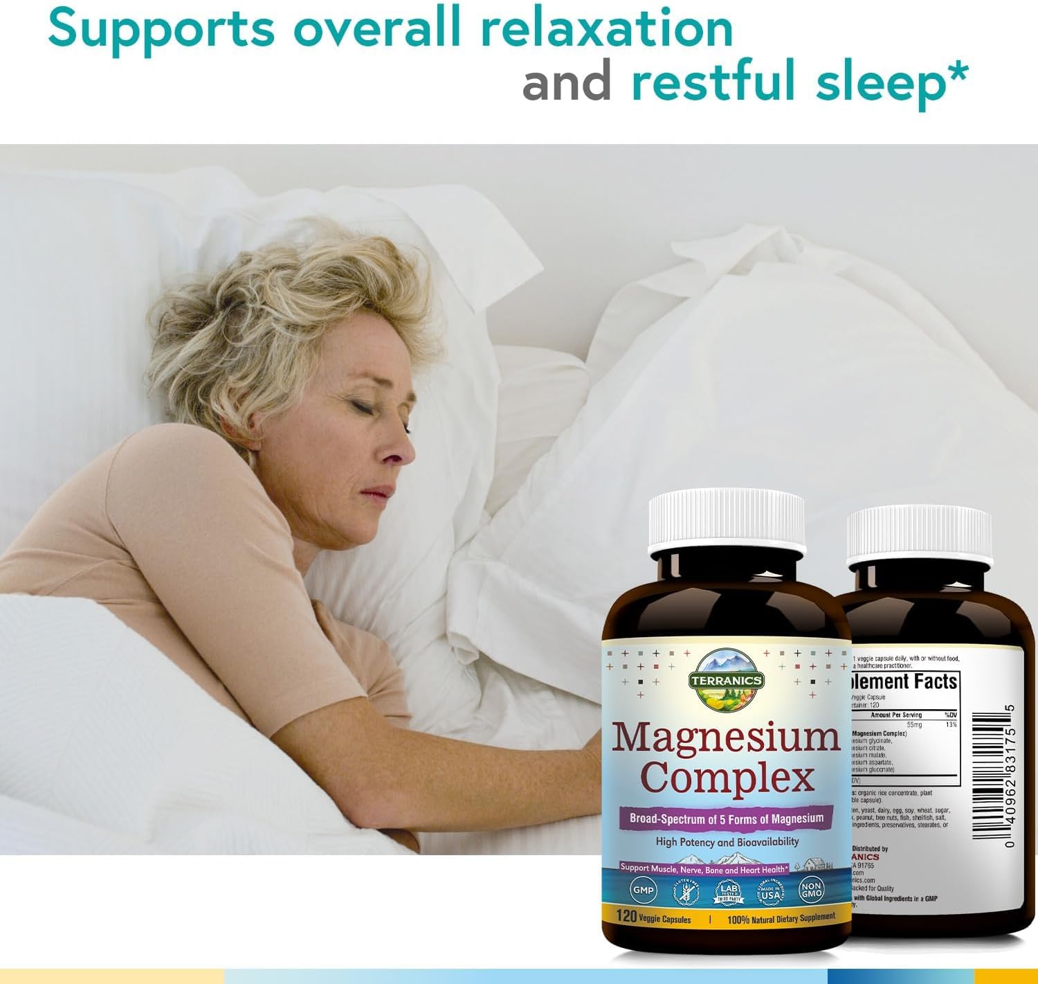 Terranics Multi Collagen Peptides Powder & 5-in-1 Magnesium Complex Supplement