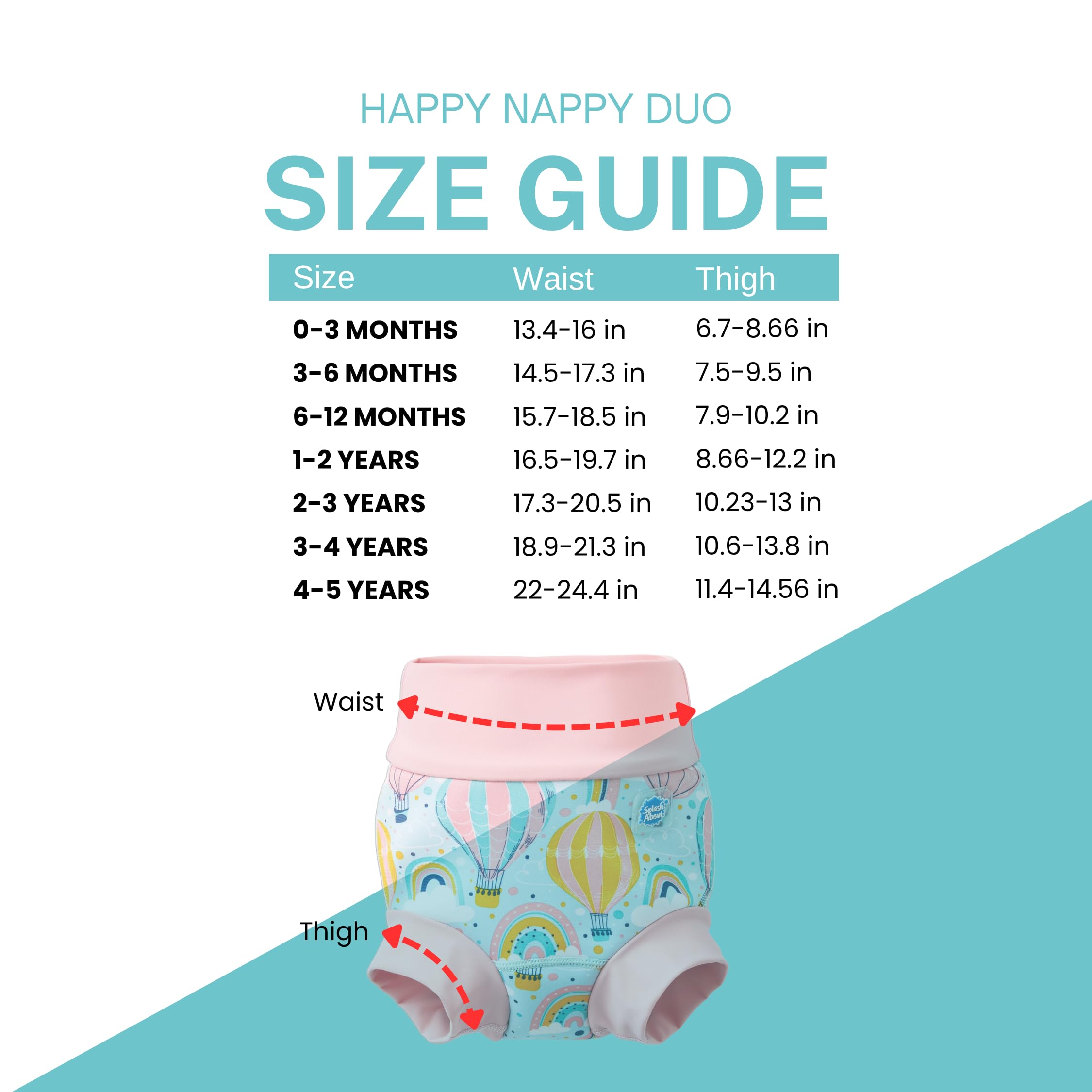 Splash About Happy Nappy Duo, Up and Away, 12-24 miesięcy
