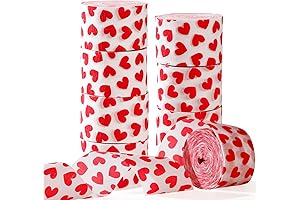 Valentines Day Decor For Party - Panduola 8-Roll Red Heart Streamers